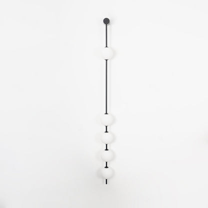 Vertical Balls Wall Light, Hardwired Wall Sconce, detail 29