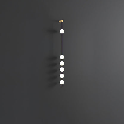 Vertical Balls Wall Light, Hardwired Wall Sconce, detail 11