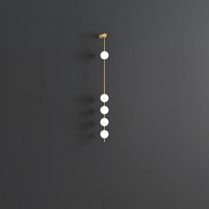Vertical Balls Wall Light, Hardwired Wall Sconce, detail 14