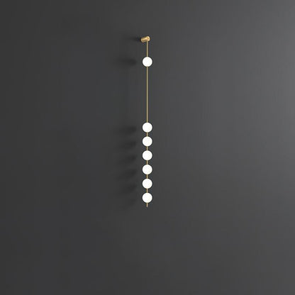 Vertical Balls Wall Light, Hardwired Wall Sconce, detail 16