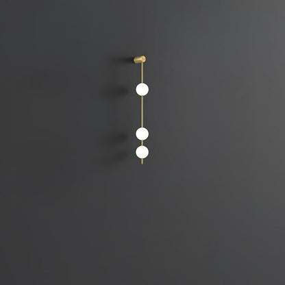 Vertical Balls Wall Light, Hardwired Wall Sconce, detail 20