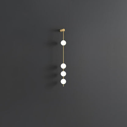 Vertical Balls Wall Light, Hardwired Wall Sconce, detail 21