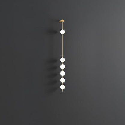 Vertical Balls Wall Light, Hardwired Wall Sconce, detail 22