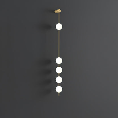 Vertical Balls Wall Light, Hardwired Wall Sconce, detail 28