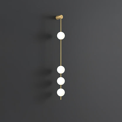 Vertical Balls Wall Light, Hardwired Wall Sconce, detail 26