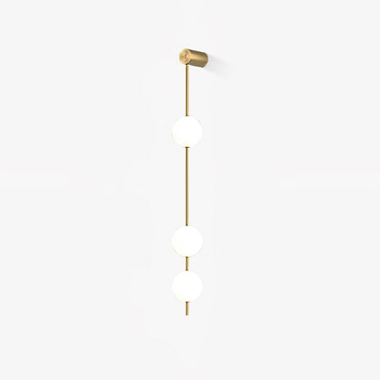 Vertical Balls Wall Light, Hardwired Wall Sconce, detail 2