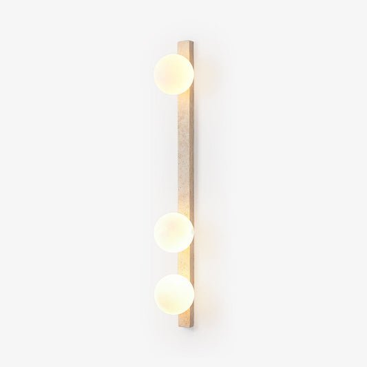 Vertical Travertine Wall Sconce - Tianguang Alabaster Lighting