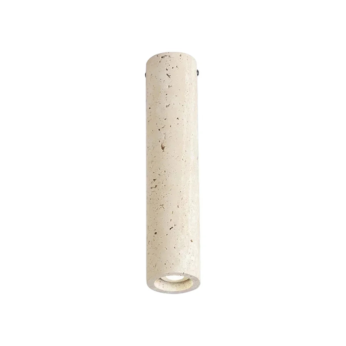Wabi Sabi Cylinder Travertine Ceiling Lamp Alabaster Ceiling Light - Tianguang Alabaster Lighting