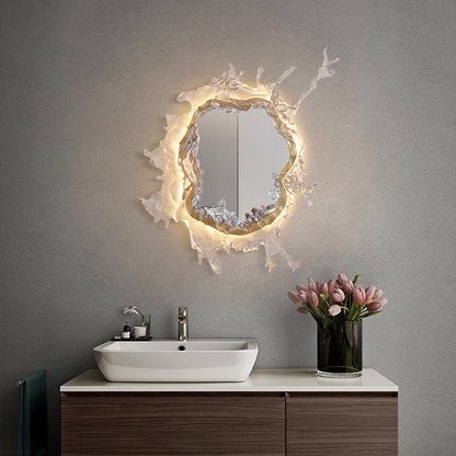 Water Drop Mirror Wall Light, Hardwired Wall Sconce, detail 4