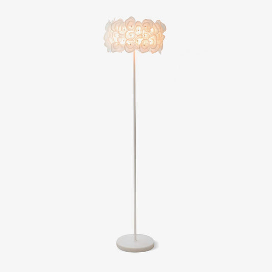 White Hydrangea Marble Floor Lamp - Tianguang Alabaster Lighting
