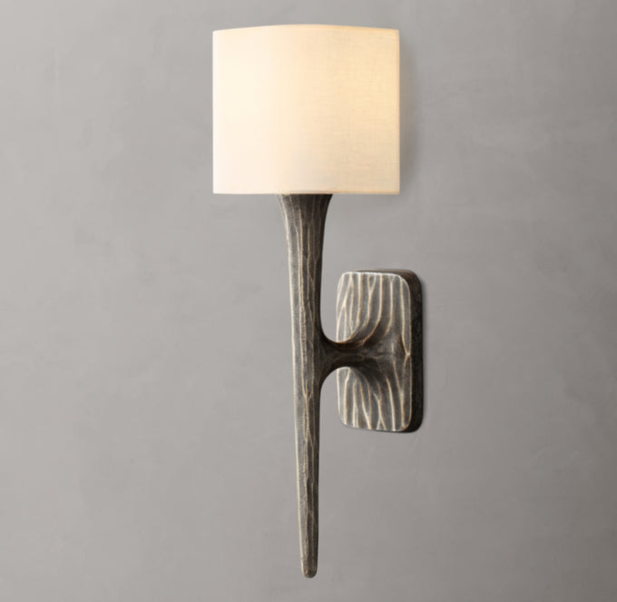 Thaddeus Shaded Wall Light, Bathroom Wall Sconce, detail 20