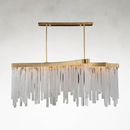 Eos Linear Alabaster Chandelier Ceiling Light - Tianguang Alabaster Lighting