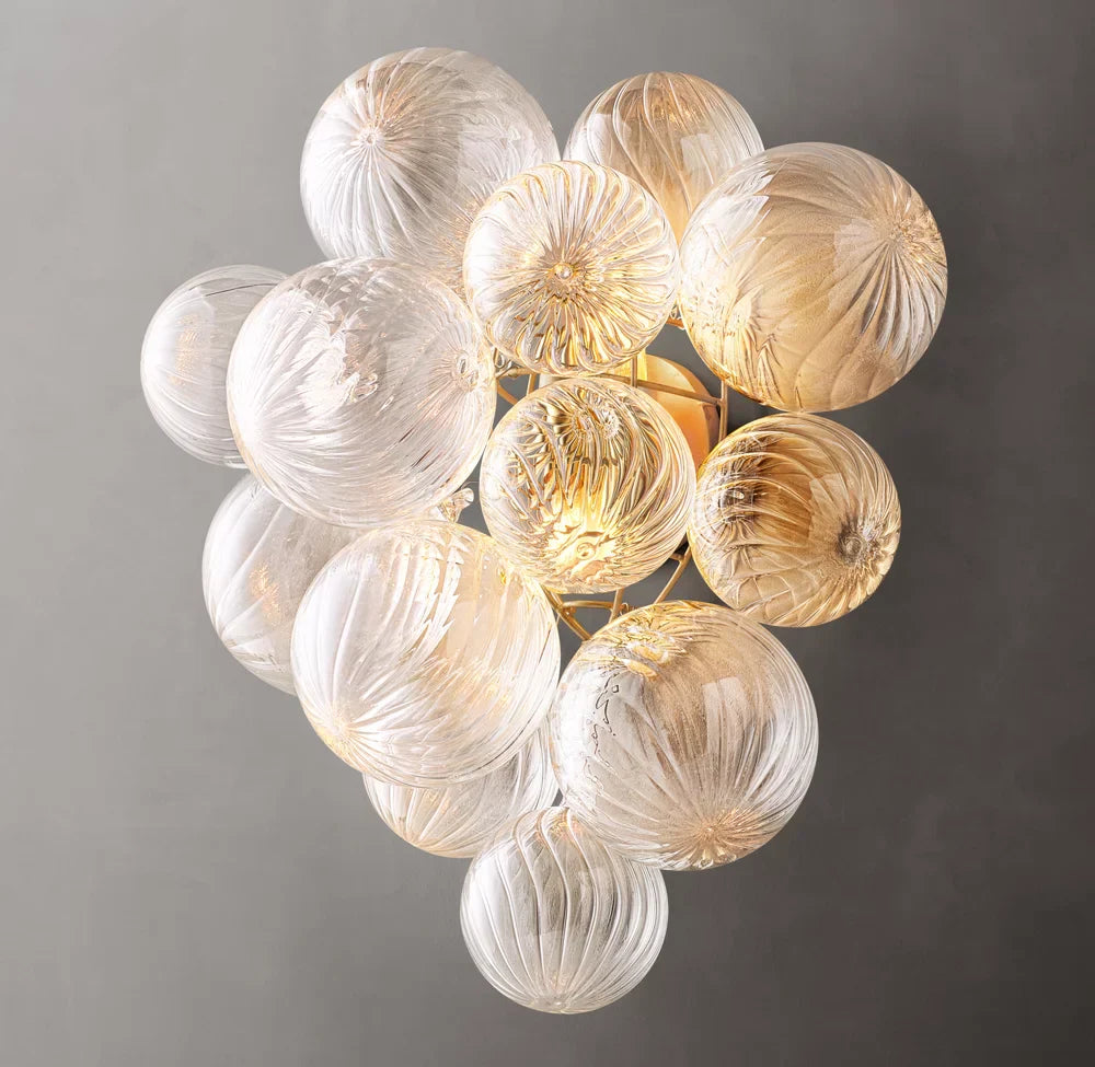 Talia Wall Light - Dimensions Overall: 14 W, Hardwired Wall Sconce, Dimensions Overall: 14 W x 8"