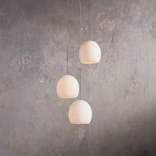 Arica Round Hanging Ceiling Lamp Alabaster Chandelier - Tianguang Alabaster Lighting