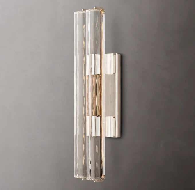 Audubon Crystal Double Wall Light, Hardwired Wall Sconce, detail 12
