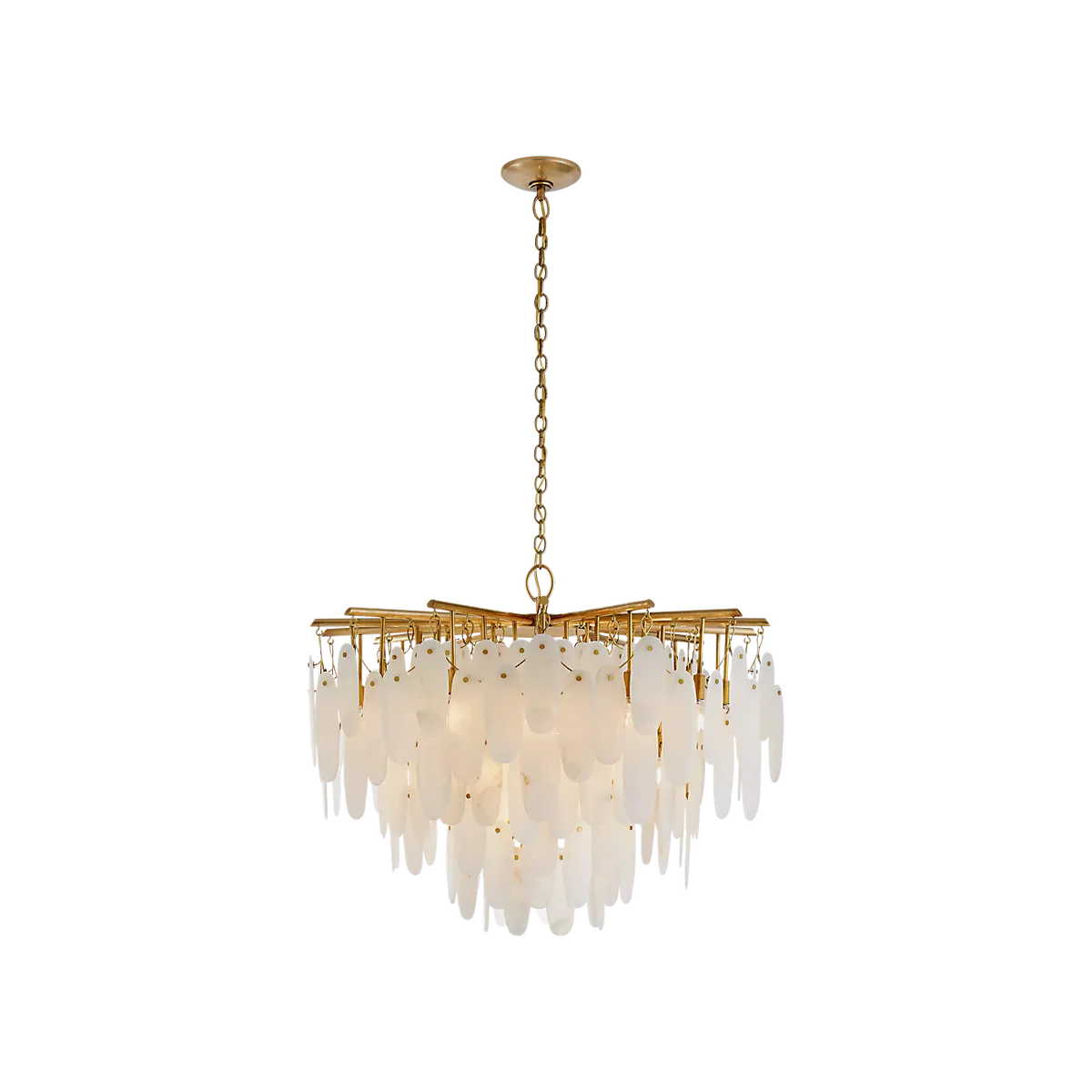 Cora Medium Waterfall Alabaster Chandelier - Tianguang Alabaster Lighting