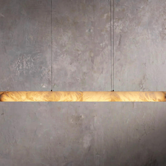 Halima Linear Pendant Fixture Alabaster Chandelier - Tianguang Alabaster Lighting