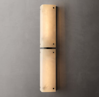 Reynard Alabaster Grand Wall Light, Bathroom Wall Sconce, detail 16