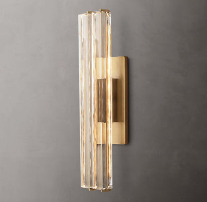 Audubon Crystal Double Wall Light, Hardwired Wall Sconce, detail 11