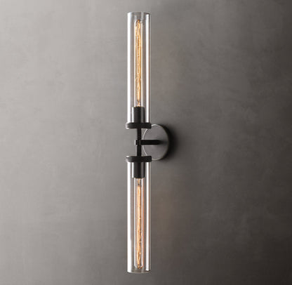 Lambeth Knurled Grand Linear Wall Light, Bathroom Wall Sconce, detail 10