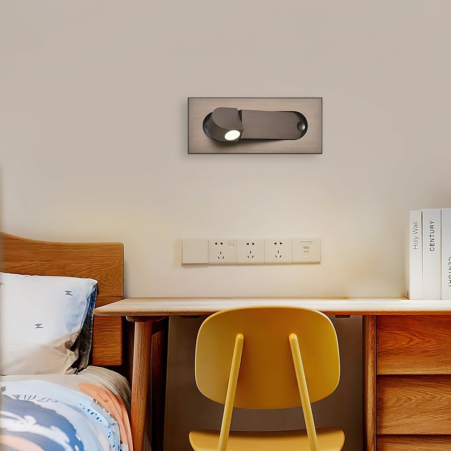 Metal Adjustable LED Bedside Light, Bedroom Wall Sconce, detail 11