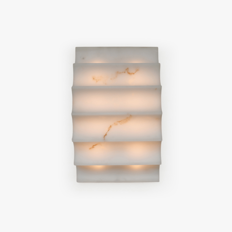 Serra Tiered Alabaster Sconce - Tianguang Alabaster Lighting
