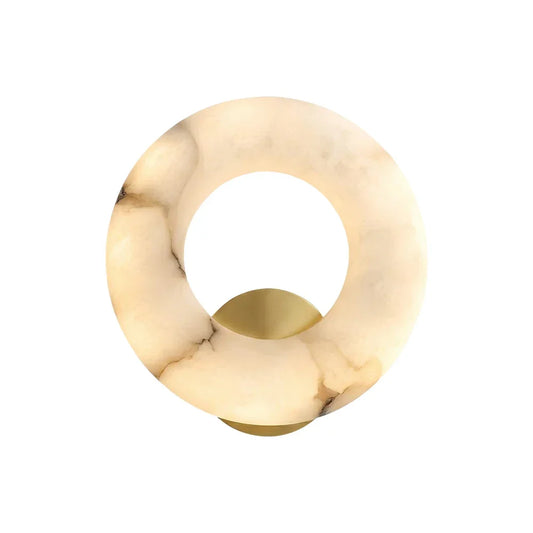 Alabaster Donut Ring Wall Sconce - Tianguang Alabaster Lighting
