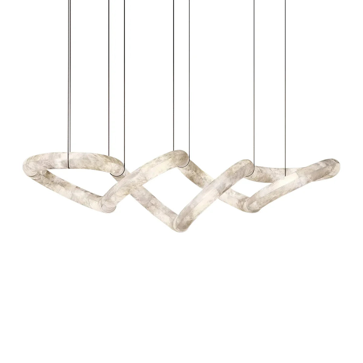 Alabaster Infinity Chandelier - Tianguang Alabaster Lighting
