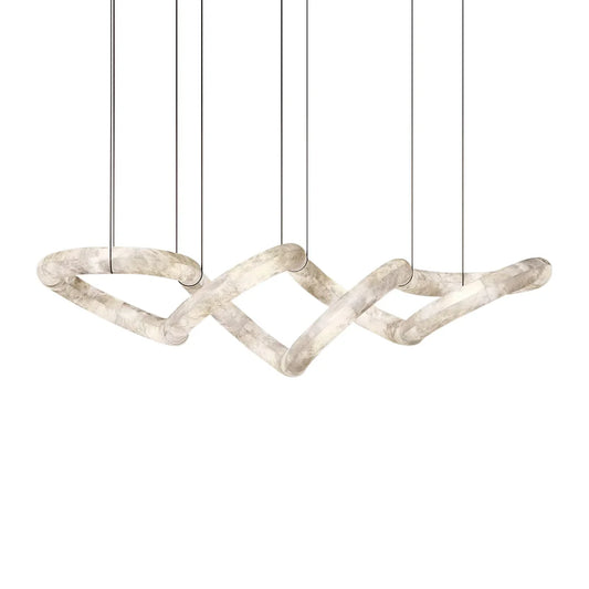Alabaster Infinity Chandelier - Tianguang Alabaster Lighting