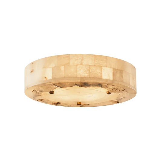 Alabaster Luriel Disk Ceiling Light - Tianguang Alabaster Lighting