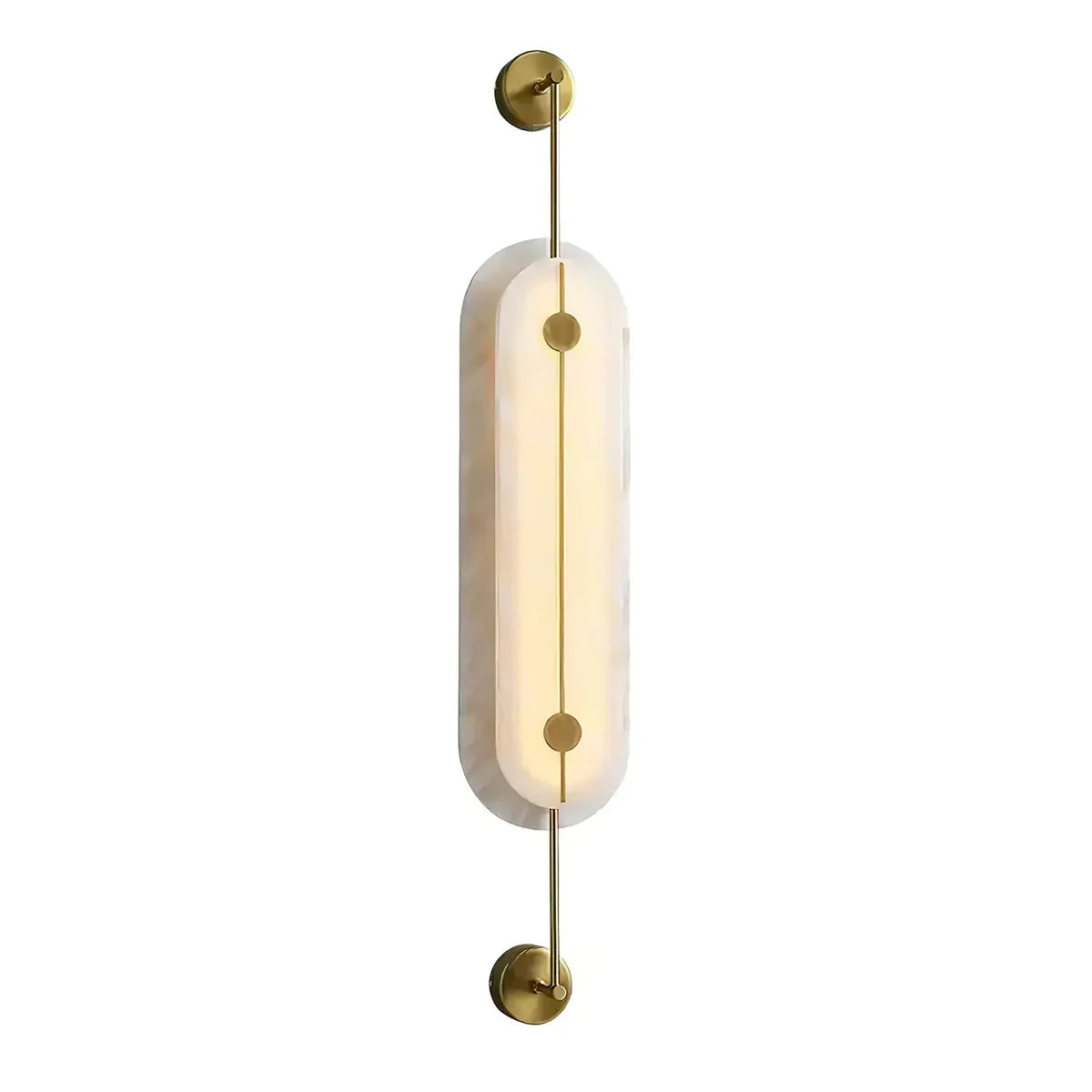 Alabaster Solvane Slender Oval Wall Sconce - Tianguang Alabaster Lighting