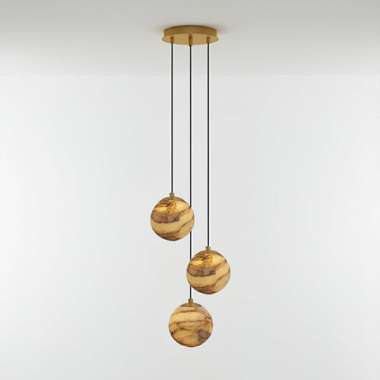 Alessora Alabaster Cluster Chandelier - Tianguang Alabaster Lighting