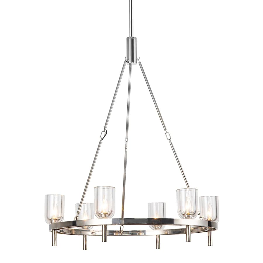 Lucian 6 Light 32" Wide Ring Alabaster Chandelier - Tianguang Alabaster Lighting