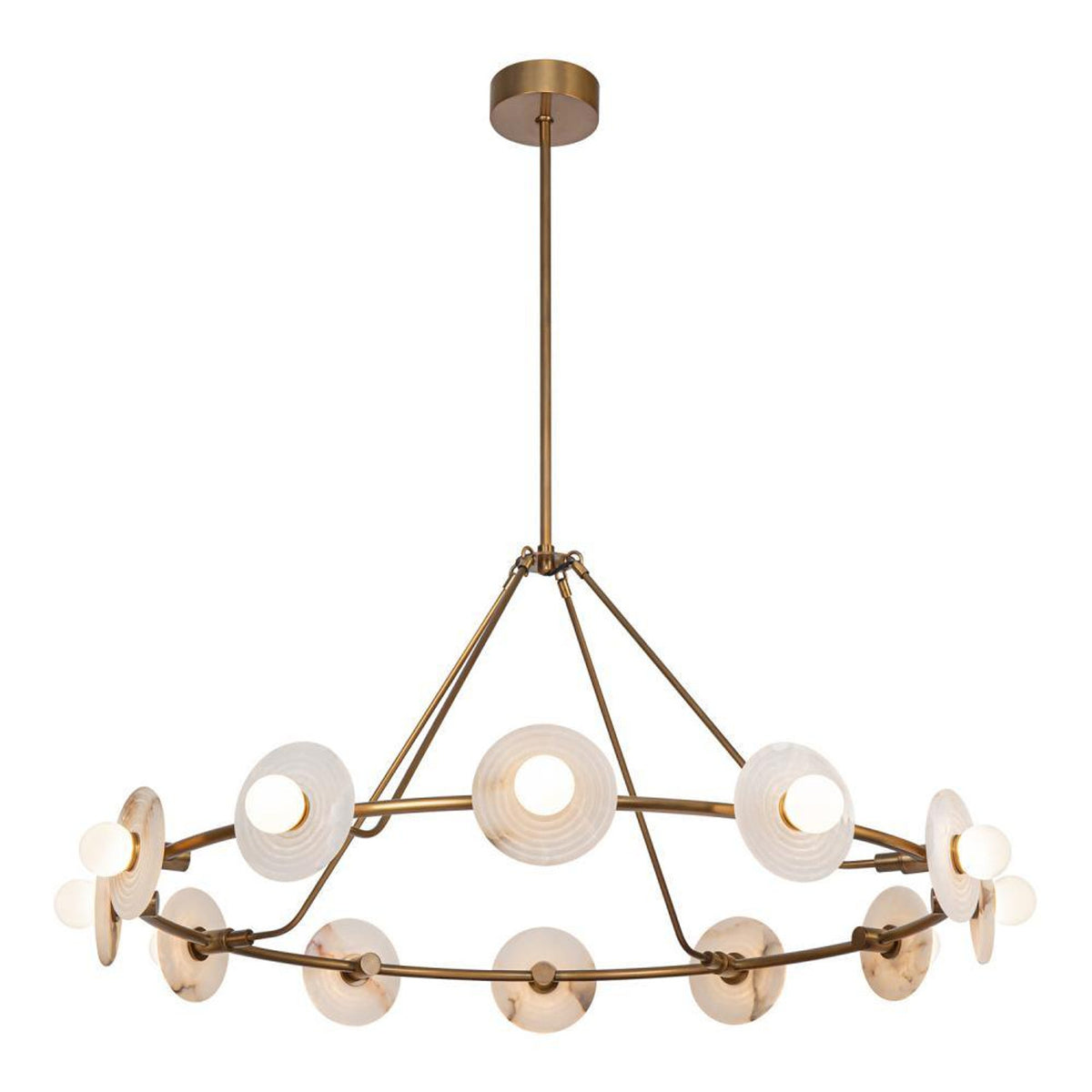 Dahlia LED Alabaster Chandelier - Tianguang Alabaster Lighting