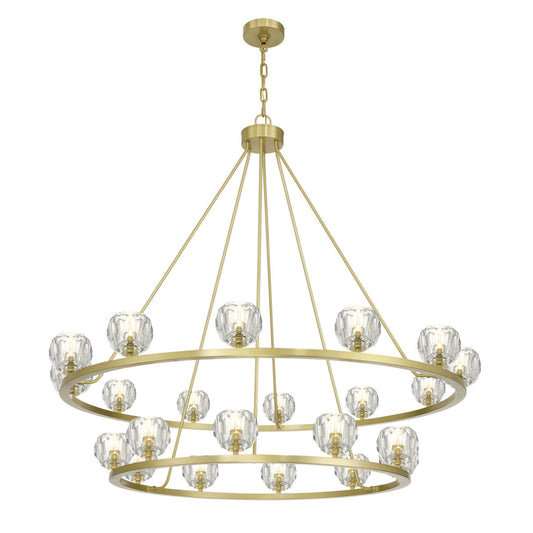 Aragon 48'' LED Soft Brass Alabaster Chandelier Gold 48"W x 45.75"H x 48"D - Tianguang Alabaster Lighting