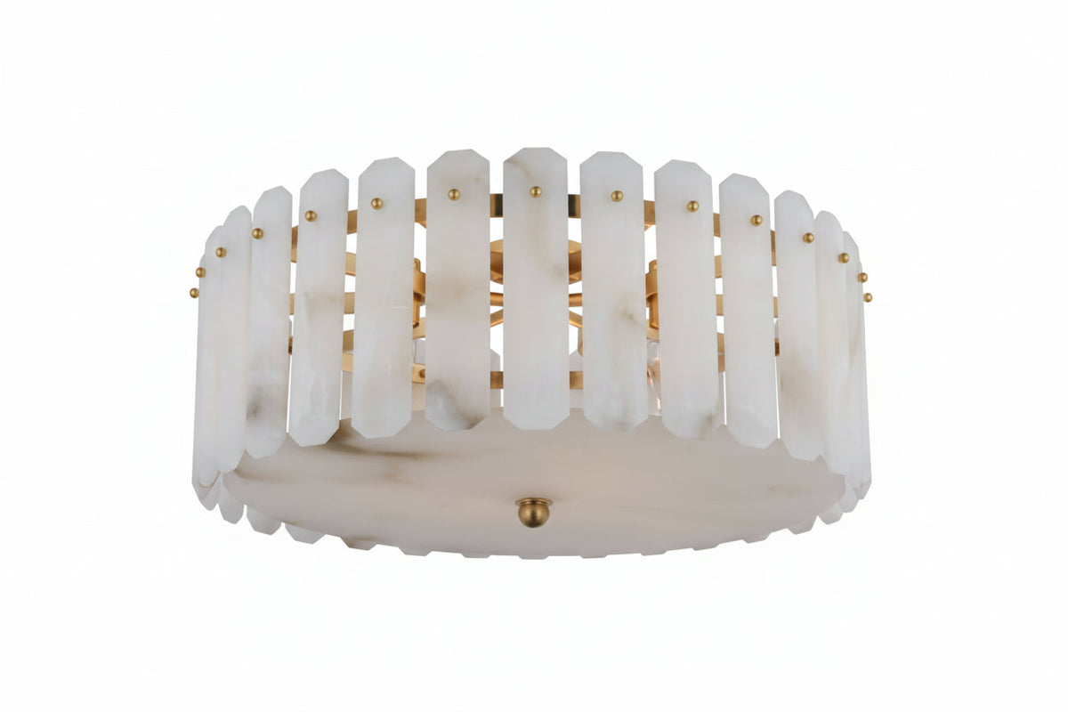 Alabaster Downtor Large Chandelier 25"D - Tianguang Alabaster Lighting
