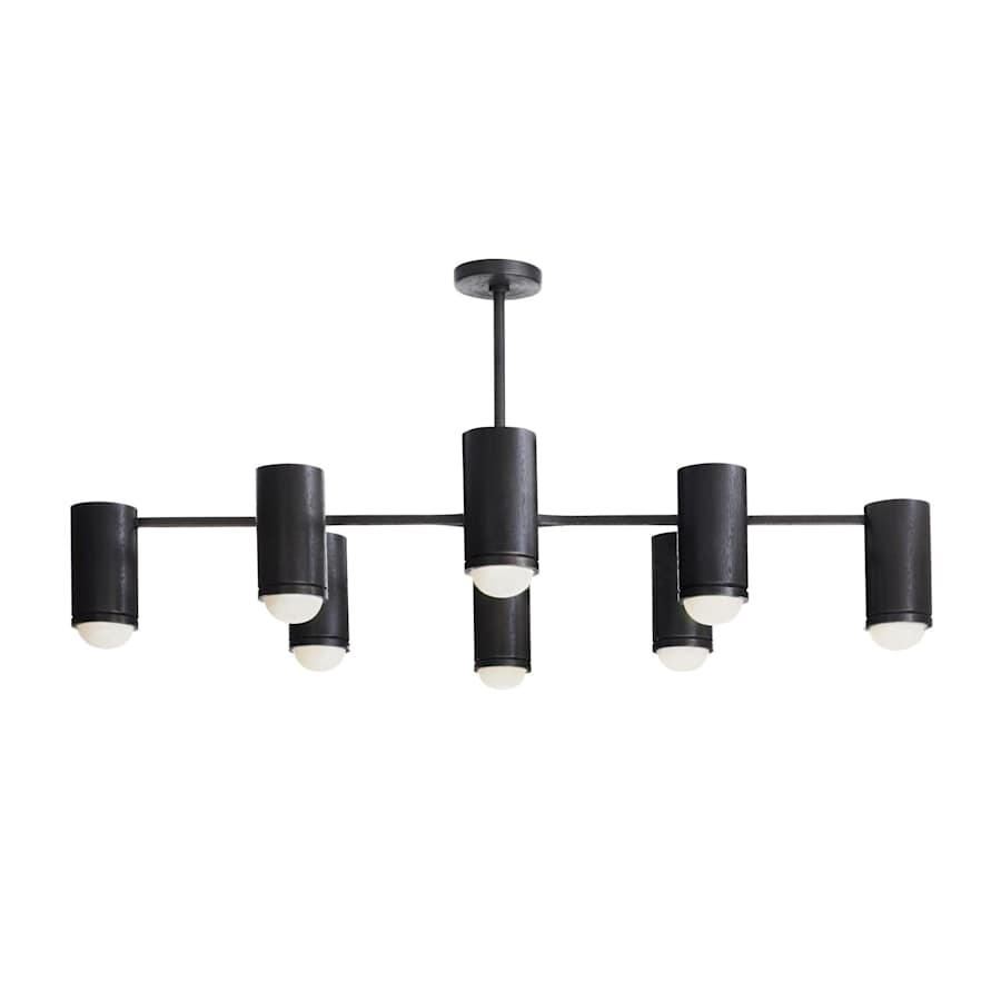 Loryn Flush Mount 8 Light 46" Wide Semi-Flush Ceiling Fixture/ Converts to Alabaster Pendant - Tianguang Alabaster Lighting
