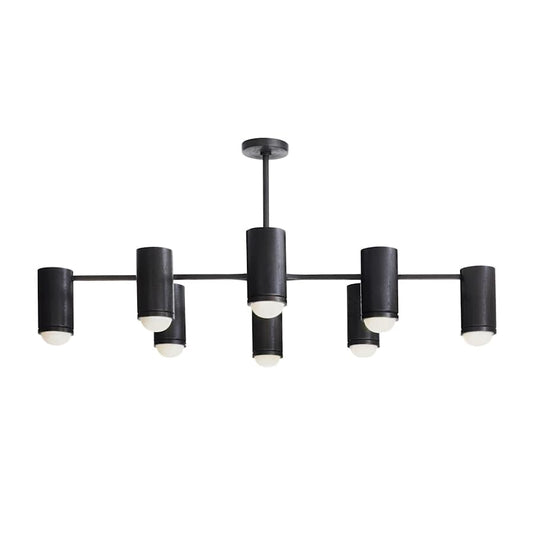 Loryn Flush Mount 8 Light 46" Wide Semi-Flush Ceiling Fixture/ Converts to Alabaster Pendant - Tianguang Alabaster Lighting