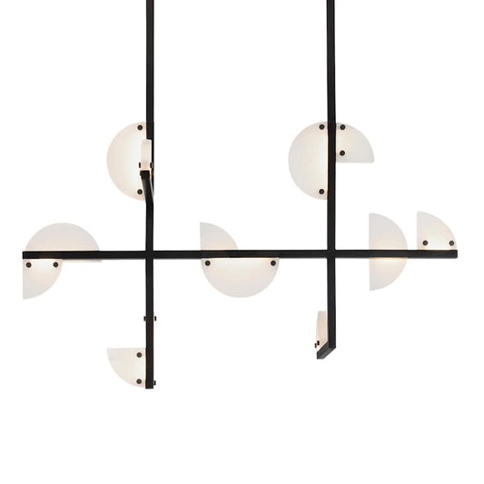 Nova Alabaster Chandelier 40" Wide Abstract Chandelier - Tianguang Alabaster Lighting