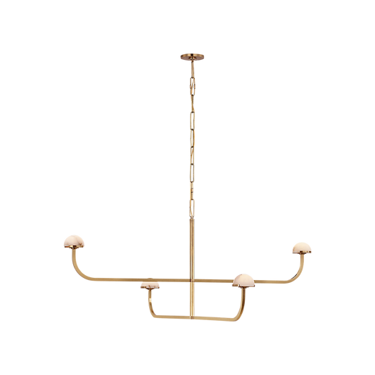 Pedra Two Tier Shallow Alabaster Chandelier - Tianguang Alabaster Lighting