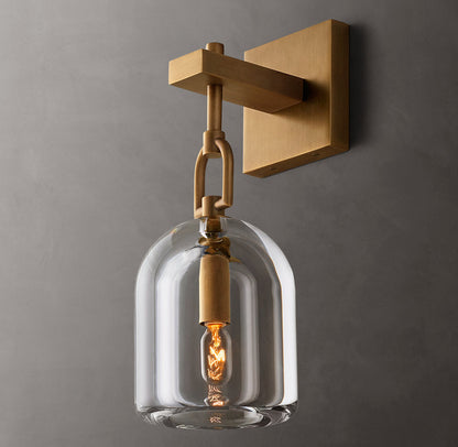 Botanist Cloche Wall Light, Bedroom Wall Sconce, detail 4