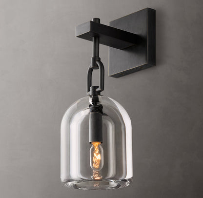 Botanist Cloche Wall Light, Bedroom Wall Sconce, detail 8
