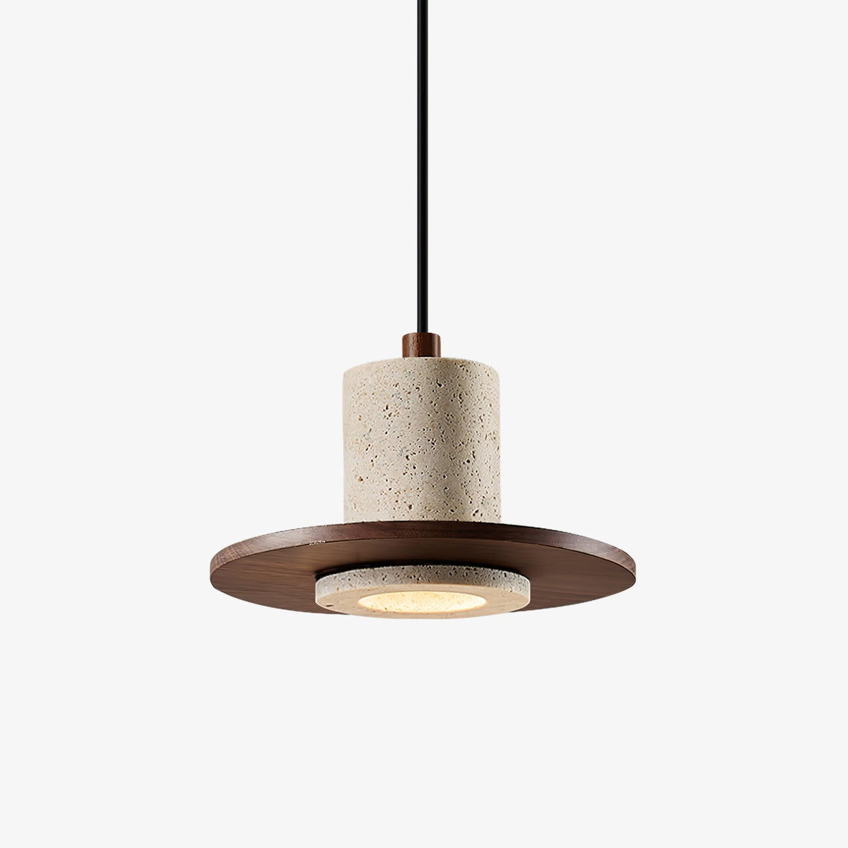 Solstice Core Travertine Pendant Lamp - Tianguang Alabaster Lighting