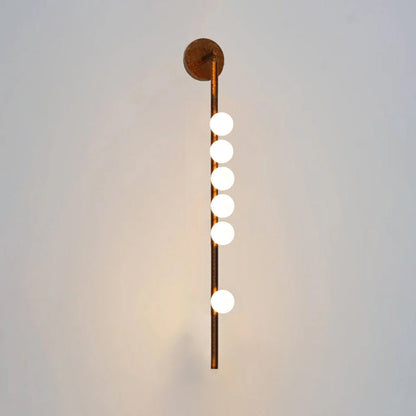 Brass Halo Tube Wall Light, Bathroom Wall Sconce, detail 12