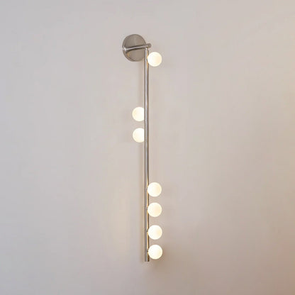 Brass Halo Tube Wall Light, Bathroom Wall Sconce, detail 14