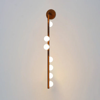 Brass Halo Tube Wall Light, Bathroom Wall Sconce, detail 16