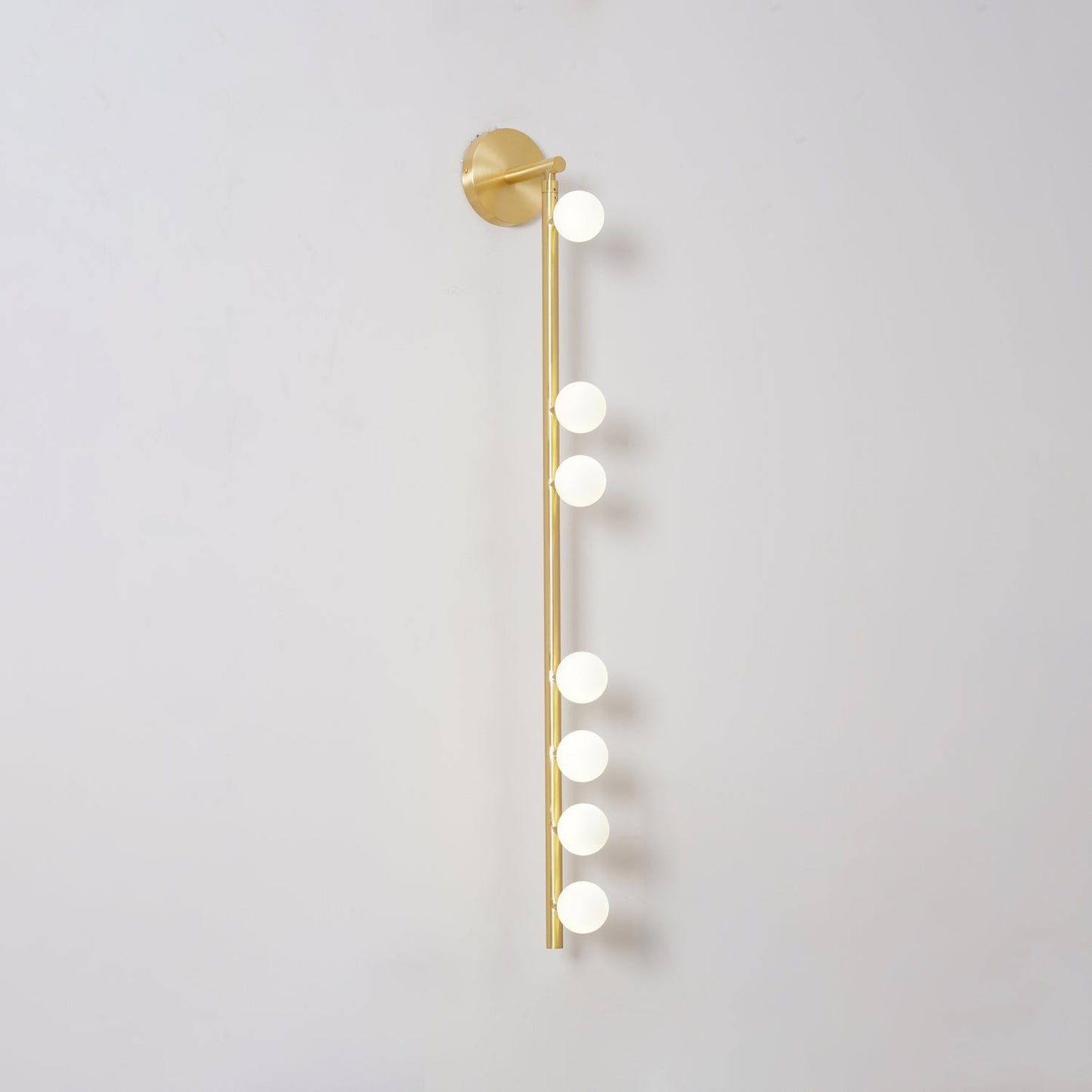 Brass Halo Tube Wall Light, Bathroom Wall Sconce, detail 17