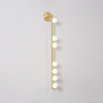 Brass Halo Tube Wall Light, Bathroom Wall Sconce, detail 17
