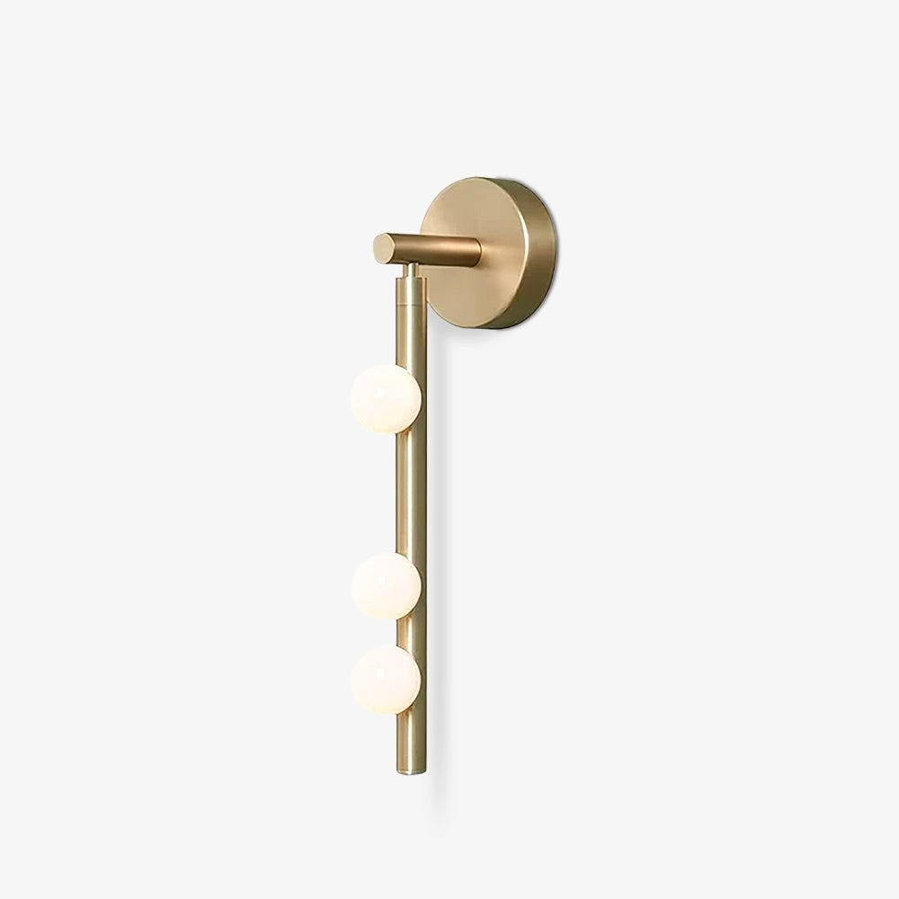 Brass Halo Tube Wall Light, Bathroom Wall Sconce, detail 21