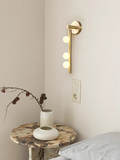 Brass Halo Tube Wall Light, Bathroom Wall Sconce, detail 27